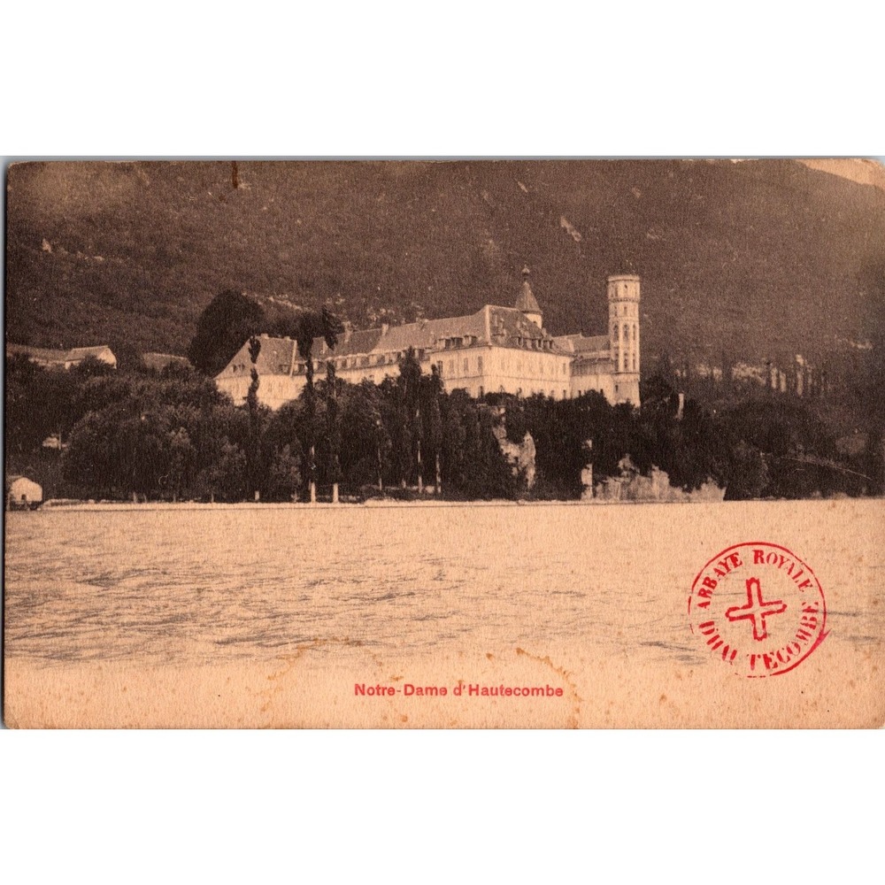 Vintage Notre-Dame d'Hautecombe Abbey‎ Scenic Postcard France